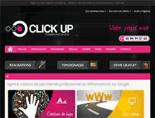 Tablet Screenshot of click-up.fr