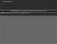 Tablet Screenshot of click-up.com